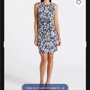 Kaileigh Bryce Knit Sleeveless Floral Dress Size XL